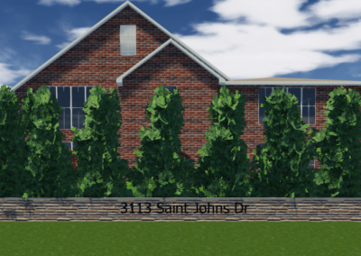 3113 saint johns dallas 3d landscaping design